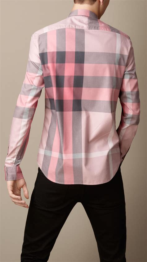 pink burberry mens shirt|burberry silk sleeveless top.